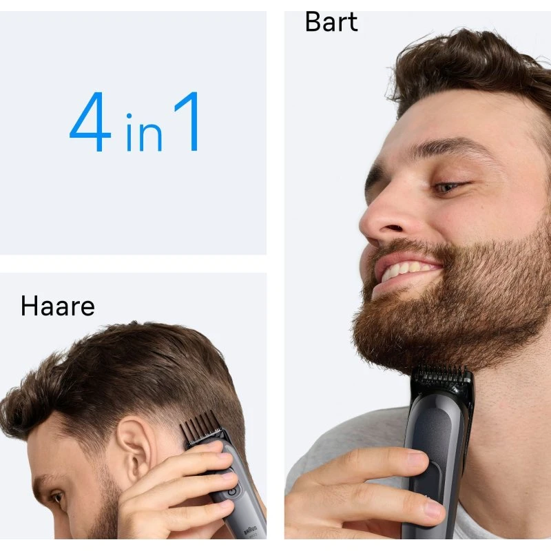 Braun AIO3500 4-in-1 Grooming-Set Schwarz/Grau