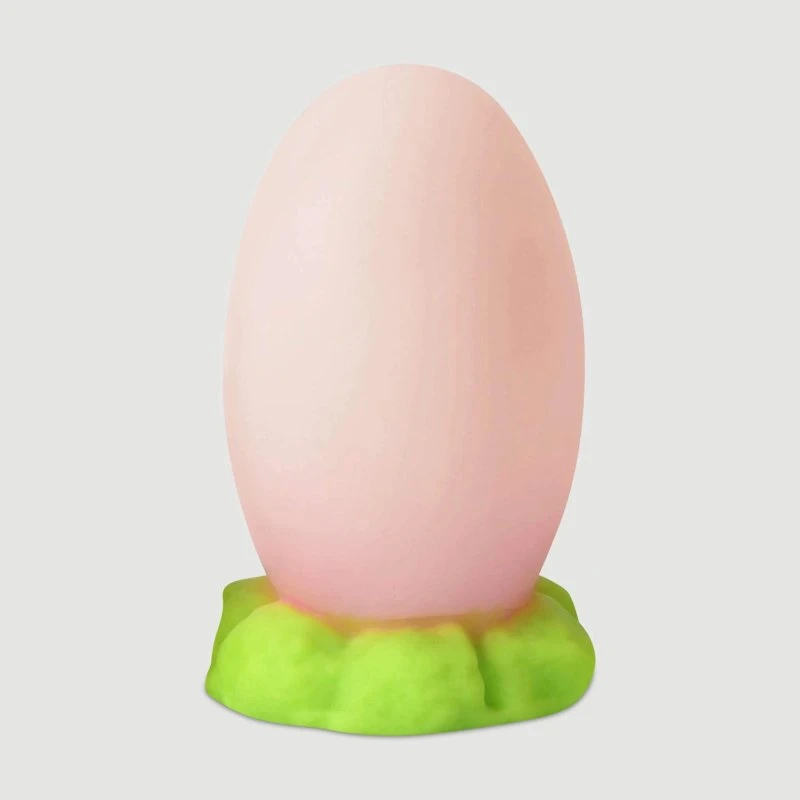 Kleiner Silikon-Eierstecker mit Saugnapf, 9 x 5 cm - Pink