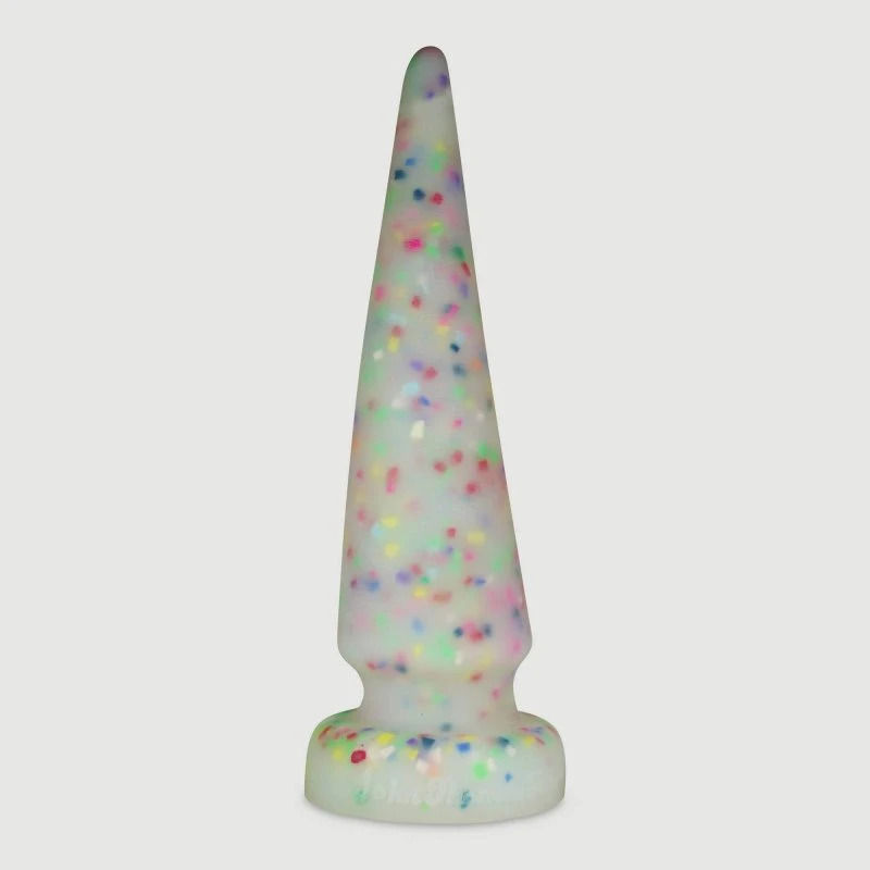Der Colon Tickler Platinum Silikon Anal Dildo 41 cm - Konfetti