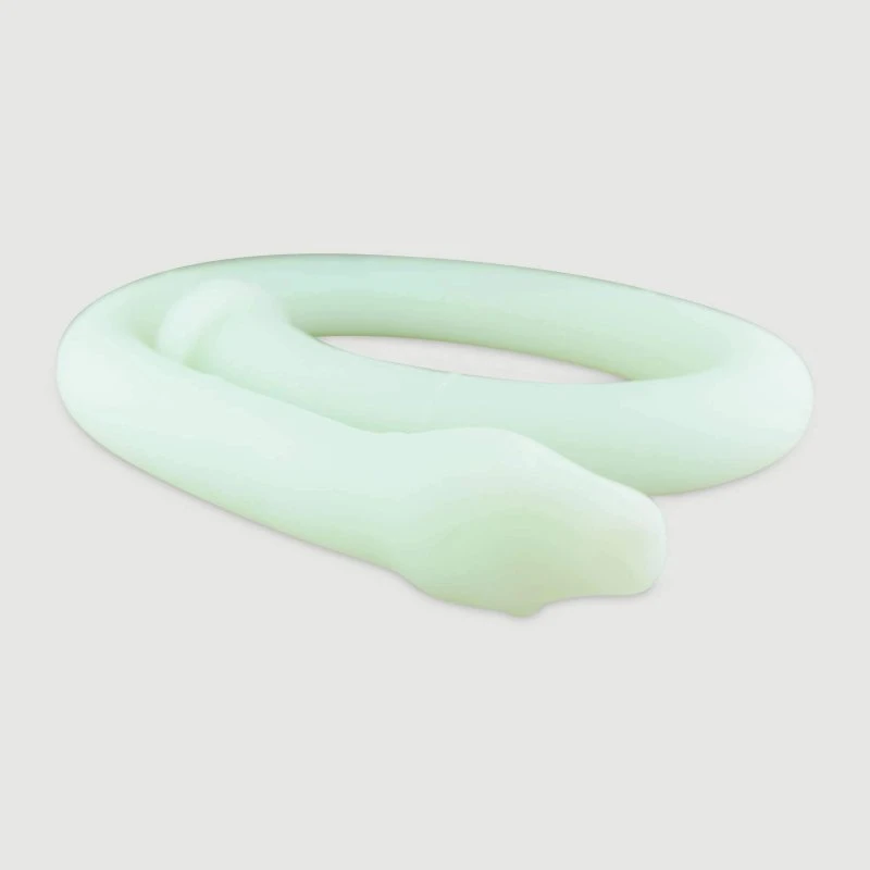 Cobra In My Ass Platin Silikon XL-Analdildo 100 cm - Leuchtend