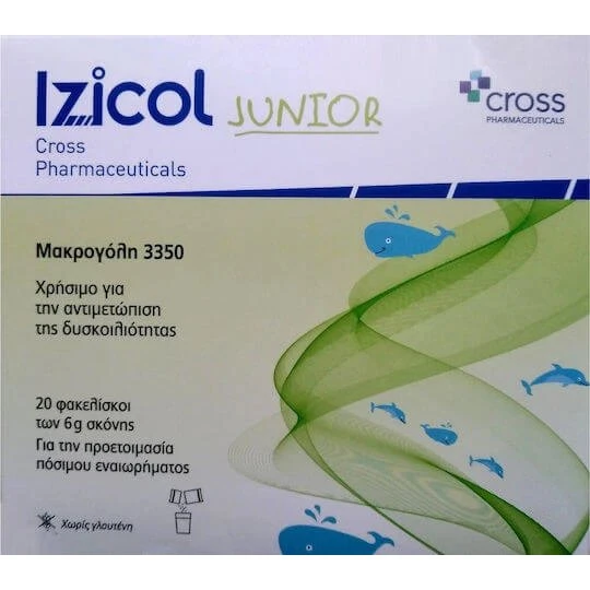 Cross Pharmaceuticals Izicol Junior Macrogol 3350 6g