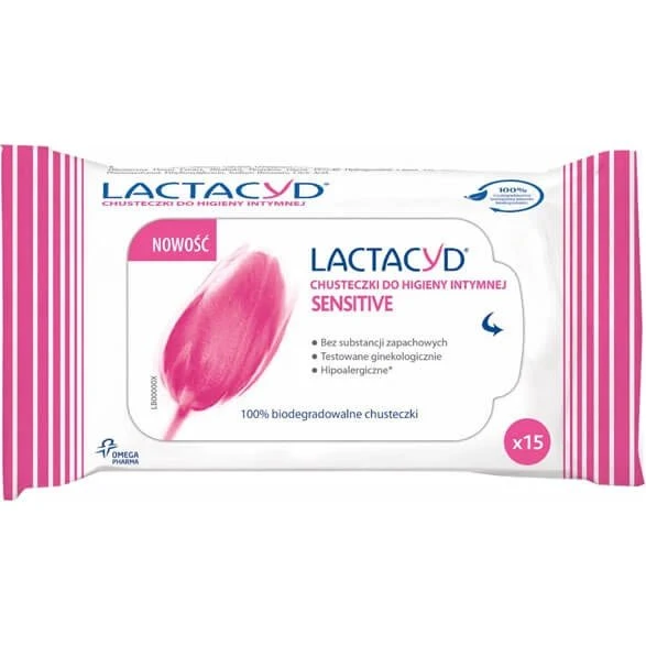 Lactacyd Sensitive Intimpflege-Tücher, 15 Stück