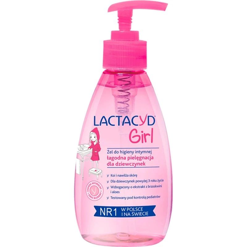 Lactacyd Girl Intimpflegegel für Mädchen ab 3 Jahren, 200 ml