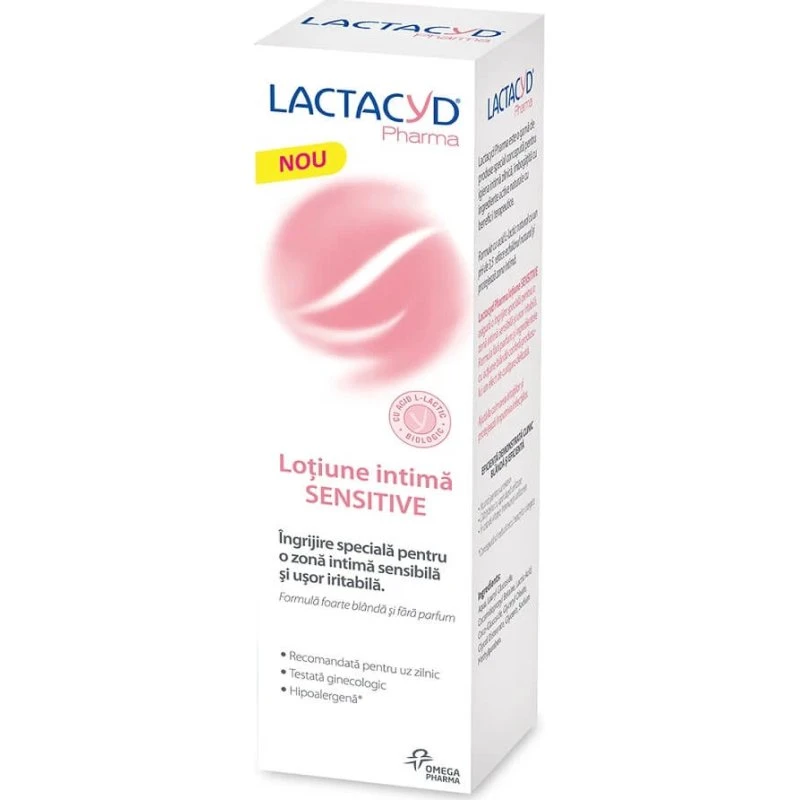 Lactacyd Sensitive Intimlotion, 250 ml, Perrigo