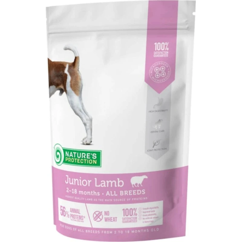 Natures Protection Junior Lamm Trockenfutter für Welpen, 2kg