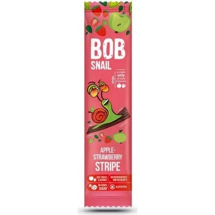 Bob Snail Natürliche Apfel-Erdbeer-Scheiben, 14 g
