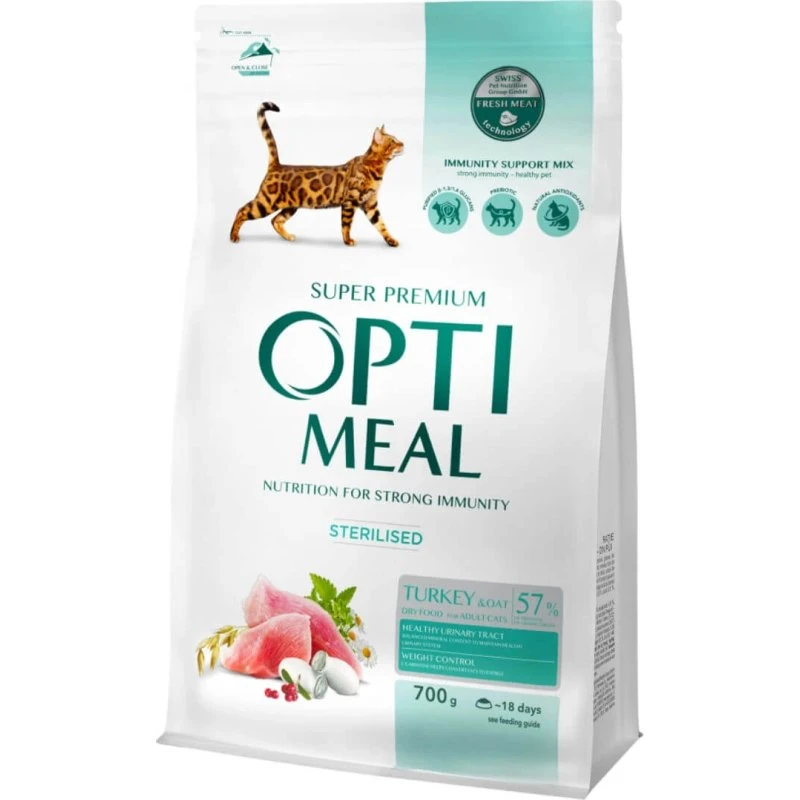 OPTIMEAL Sterilized Trockenfutter Truthahn & Hafer, 700g
