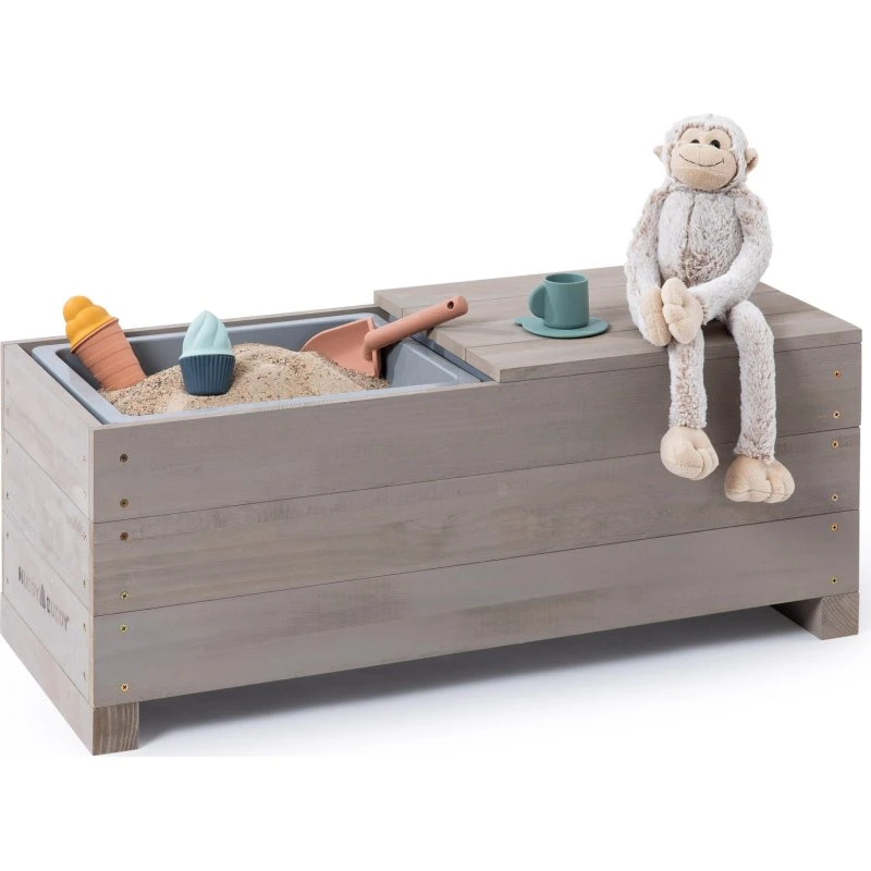 MUDDY BUDDY Discoverer Kindersitzbank warmgrau 83x35x32 cm