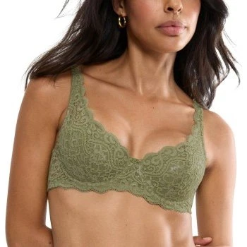 Triumph Amourette Bügel-BH mit Spitze - Olive C 85