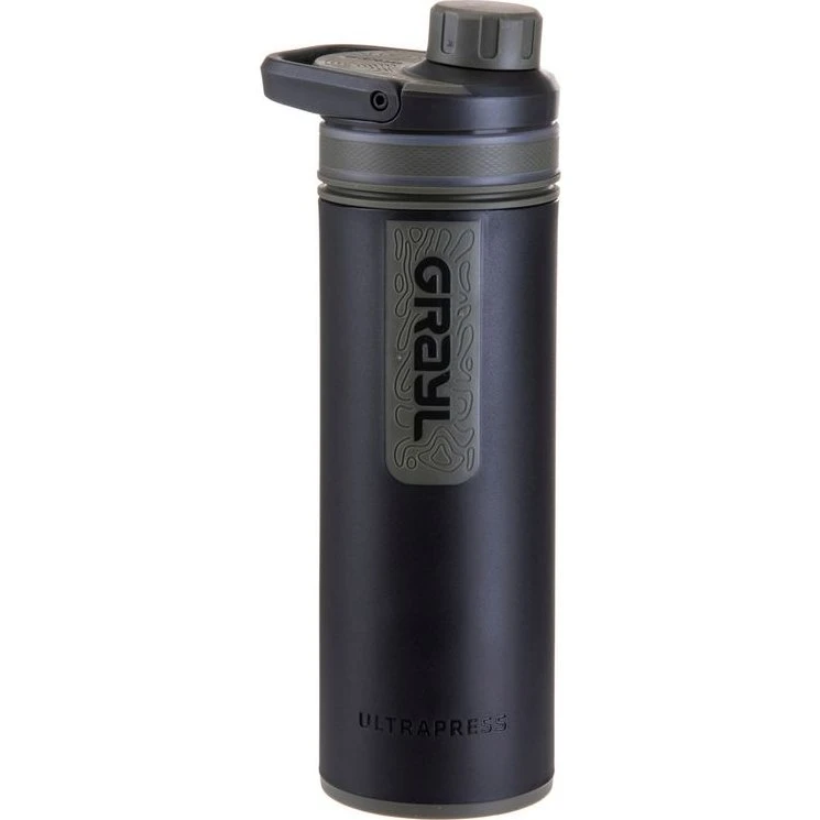 Grayl UltraPress Wasserfilter-Trinkflasche 500 ml, Camp Black