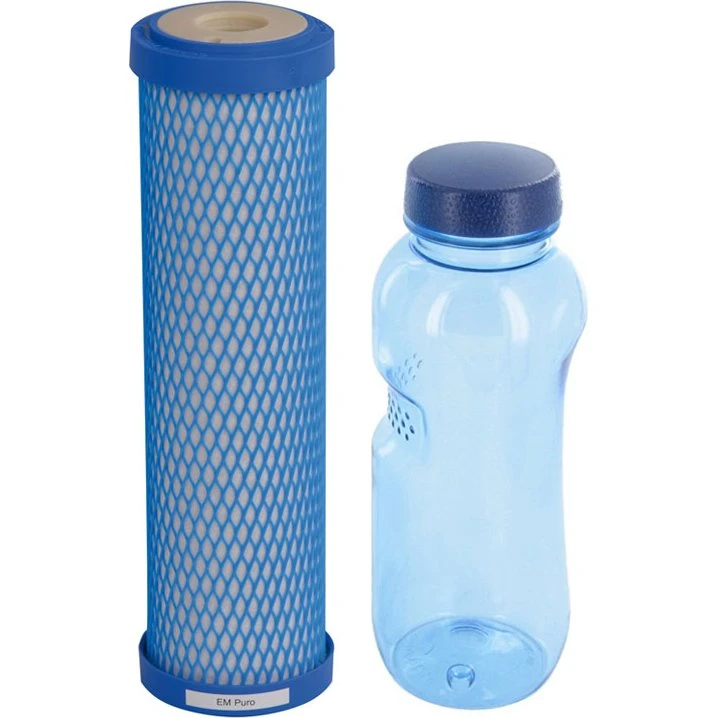 Carbonit® EM Puro Wasserfilterpatrone + Tritan-Trinkflasche 0,5 l