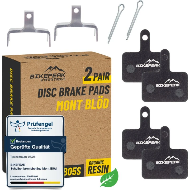BikePeak 2er Set Scheibenbremsbeläge Mont Blöd für Shimano B01S B03S B05S