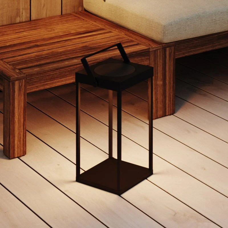 Markslöjd LED-Solarlaterne Pure, Schwarz, Metall, 42 cm