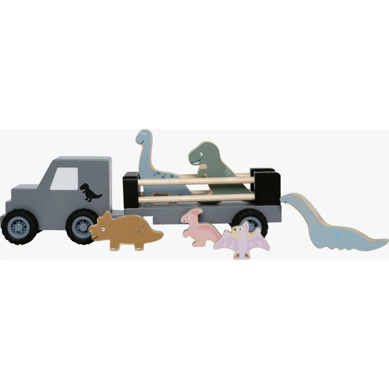JaBaDaBaDo Camion Dino Traktor mit Anhänger und 6 Dinosauriern