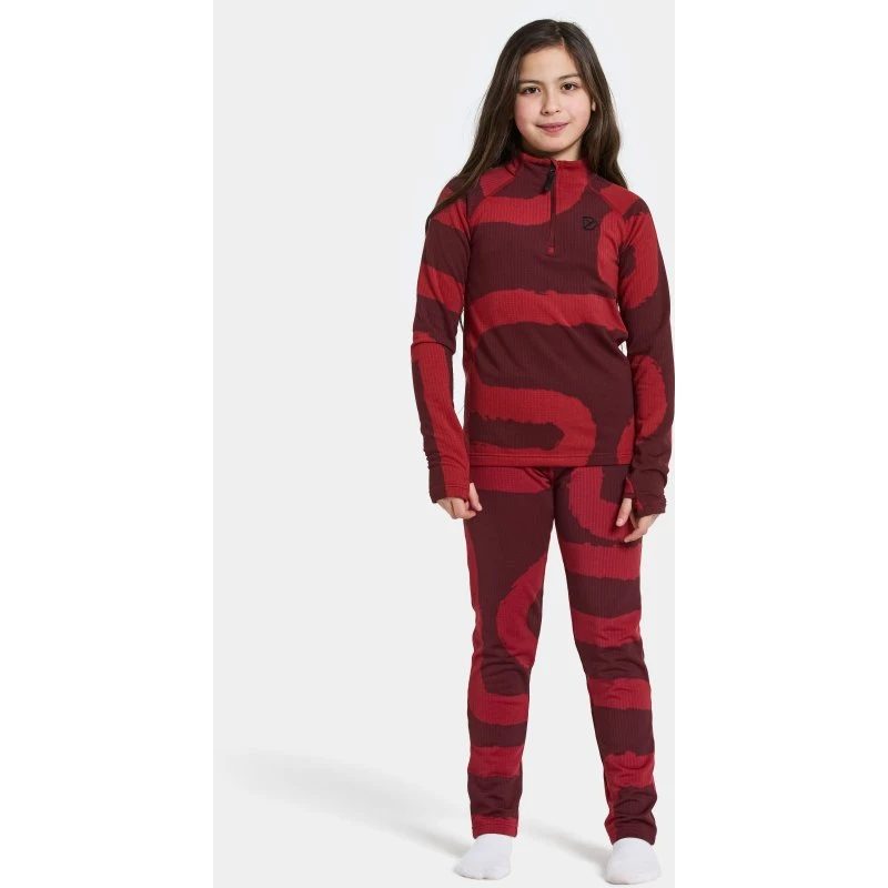 Didriksons Yotta Kinder-Thermopullover - Path L Rust