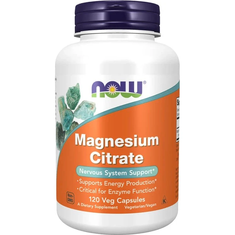 Now Foods Magnesiumcitrat Kapseln, 120 Stück