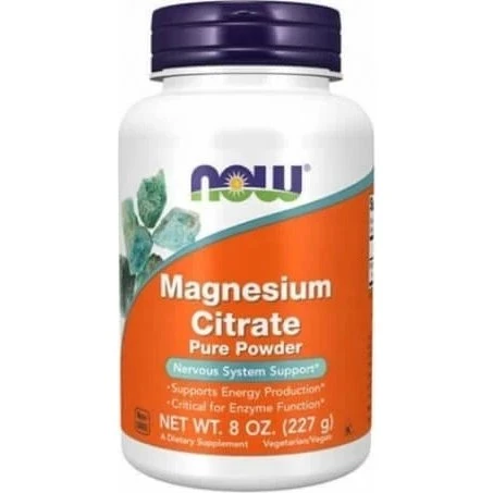 NOW FOODS Magnesium Citrat Pulver, 227 g