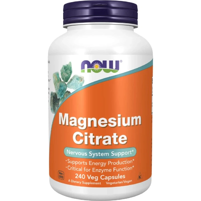 Now Foods Magnesiumcitrat, 240 vegane Kapseln