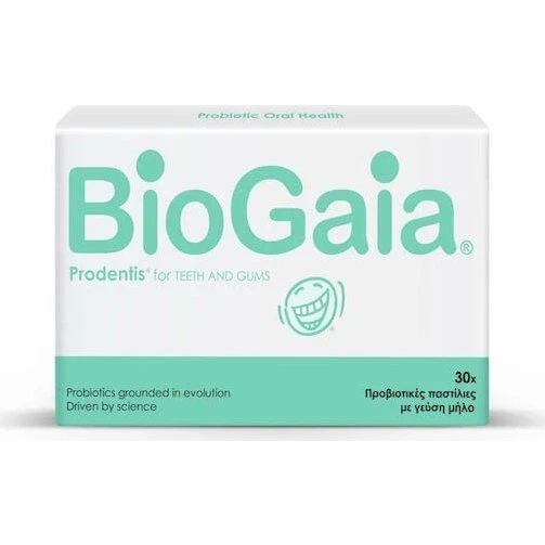 BioGaia Prodentis Probiotikum für Zähne & Zahnfleisch, 30 Kautabletten, Apfel