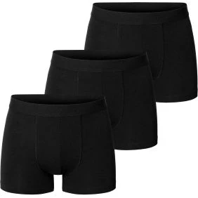 Bread and Boxers Boxer Briefs 3er Pack Schwarz Bio-Baumwolle Medium