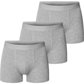 Bread and Boxers Boxer Briefs 3er Pack Grau Bio-Baumwolle Medium