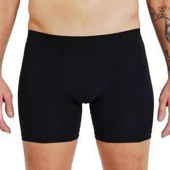 Bread and Boxers Boxer Briefs Long Leg 3er Pack Schwarz Bio-Baumwolle