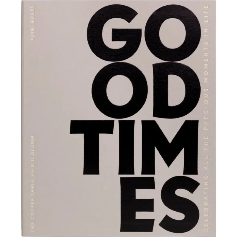 Printworks Good Times Fotoalbum groß, grau, Stoff