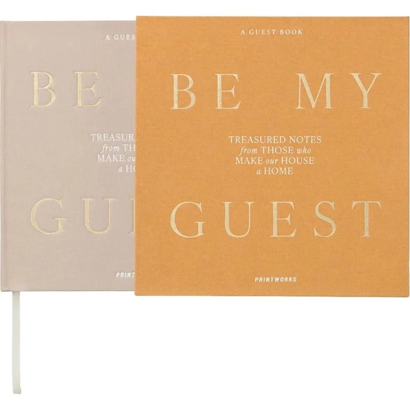 Printworks Gästebuch Be My Guest, beige-gelb