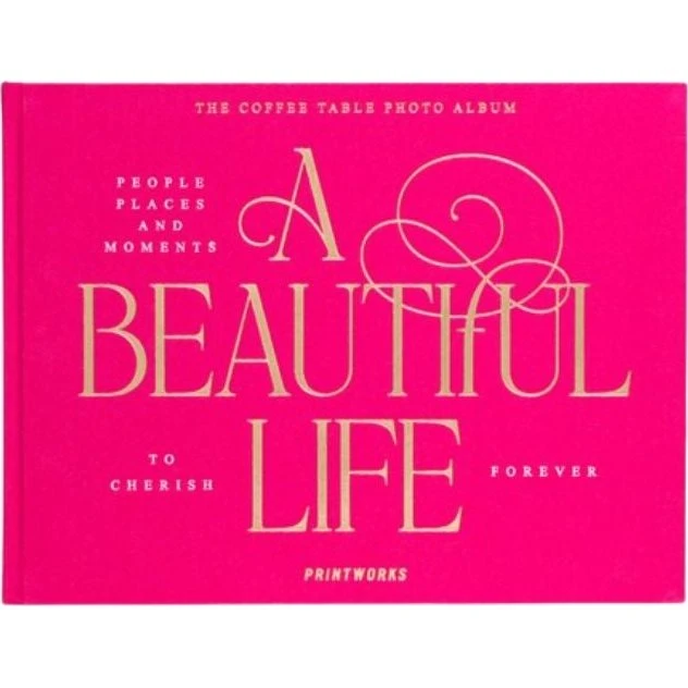 Printworks Fotoalbum A Beautiful Life Embroidered, Rosa