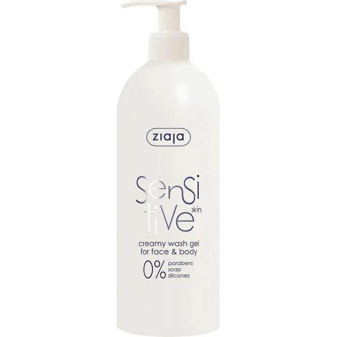 Ziaja Sensitive Cremiges Gesichts- und Körperreinigungsgel, 400 ml