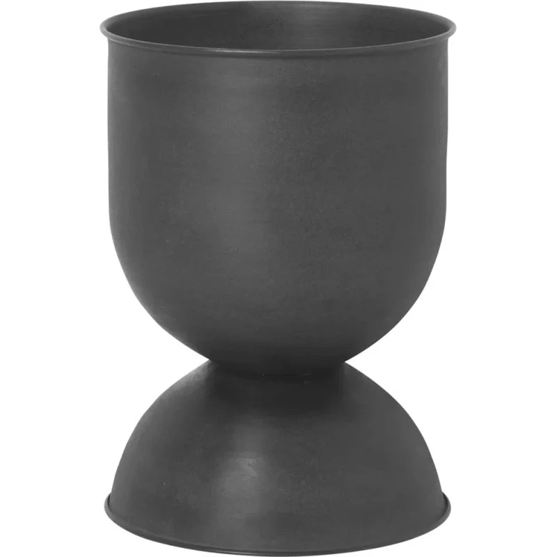 Ferm Living Hourglass Blumentopf klein, Anthrazit Metall