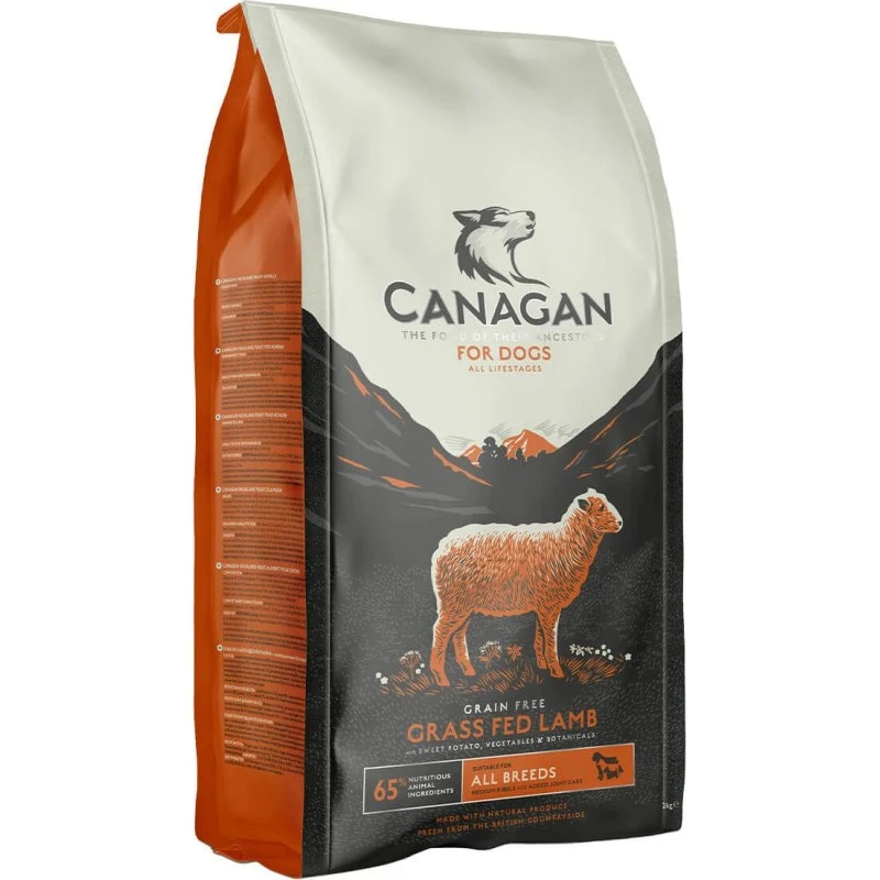 Canagan Grass Fed Lamb Trockenfutter für Hunde, 2kg