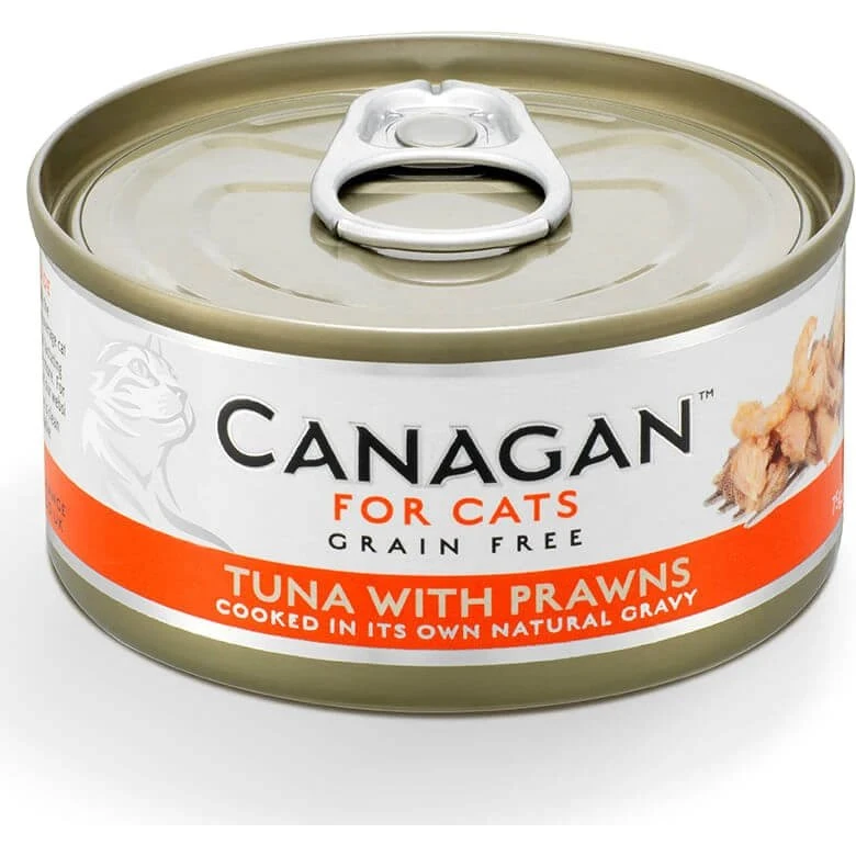 Canagan Thunfisch & Shrimps Nassfutter für Katzen, 75g
