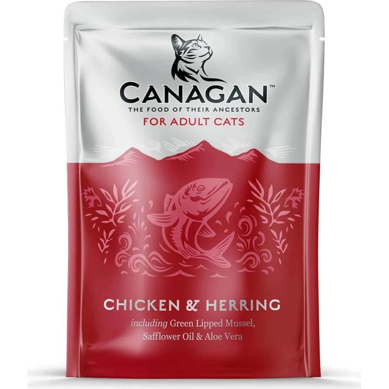 Canagan Huhn & Hering Katzenfutter in Suppe, getreidefrei, 85g