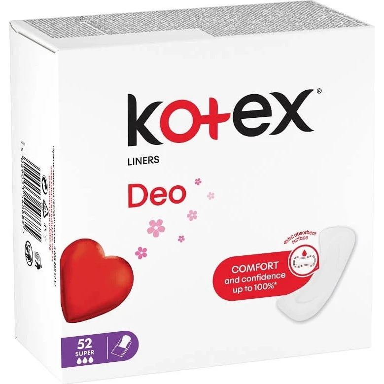 Kotex Super Deo Tagesbinden, 52 Stück, Kimberly-Clark