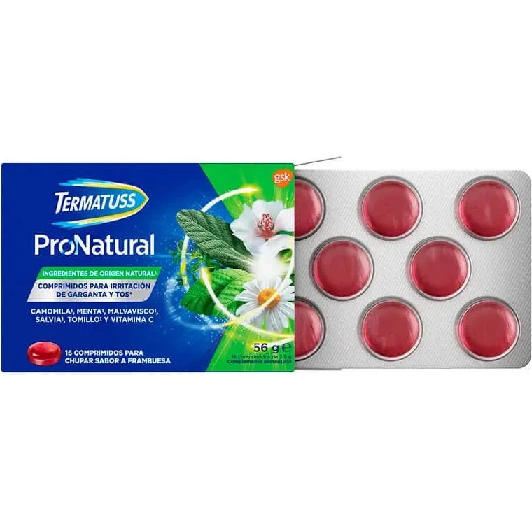 Termatuss Throat Irritation 16 Tabletten zur Linderung von Halsschmerzen