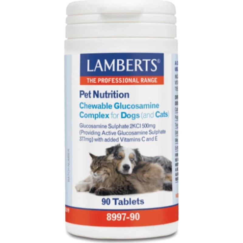 Lamberts Glucosamin-Komplex Kautabletten für Hunde & Katzen, 90 Stk.