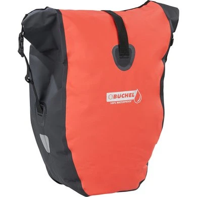 Büchel Gepäckträgertasche 25,4 l wasserdicht schwarz/rot