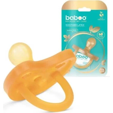 Baboo Runder Latexschnuller für Neugeborene (0+ Monate)