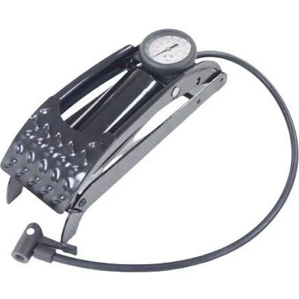 TrendLine Fußluftpumpe Ein-Zylinder mit Manometer bis 11 bar