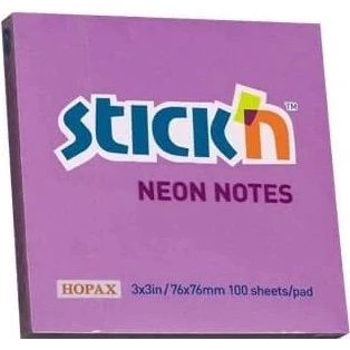 Neonviolette Haftnotizen 76x76mm