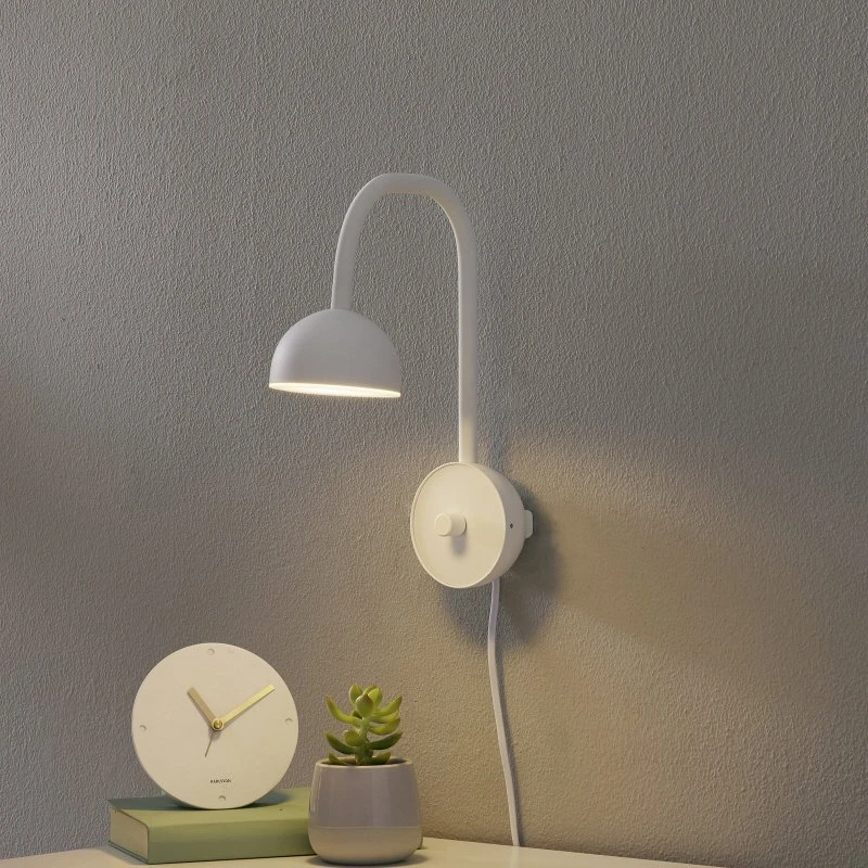 Northern Blush LED-Wandleuchte, Weiß