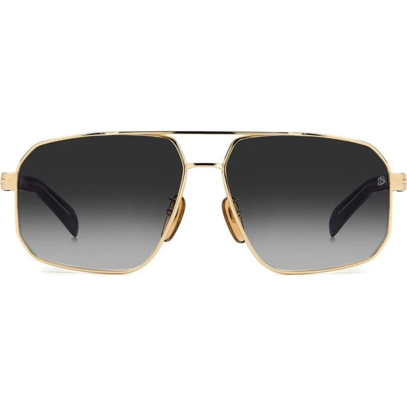 David Beckham DB 7102/S Sonnenbrille Herren Gold Rechteckig