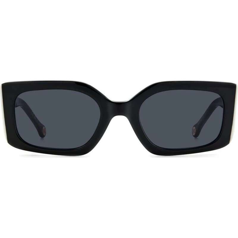 Carolina Herrera HER 0182/S Sonnenbrille Damen Schwarz Rechteckig