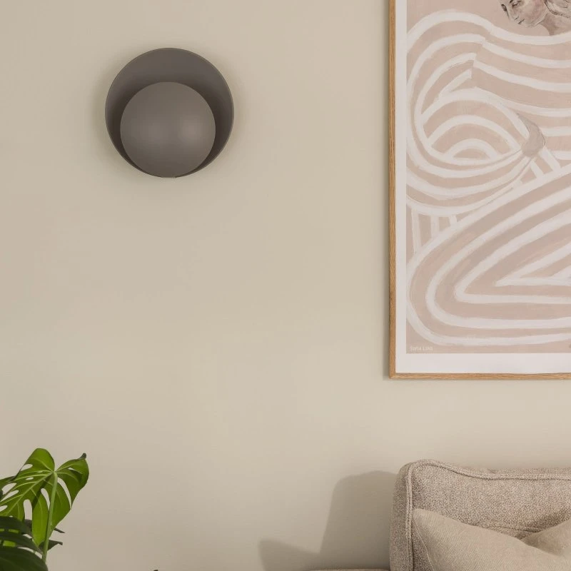 Globen Lighting Wandleuchte ORBIT, grau, Metall, Ø 30 cm