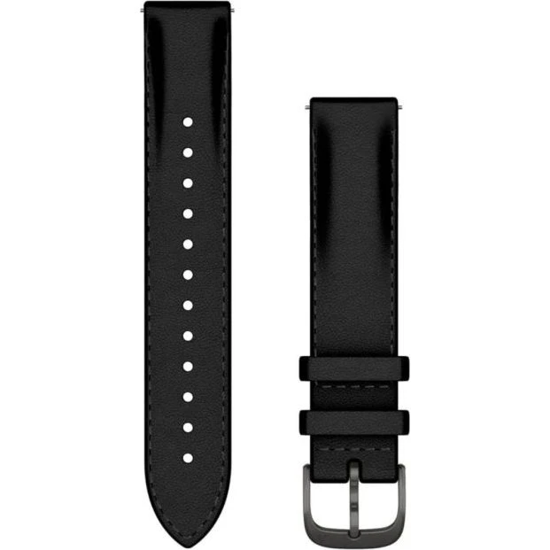 Garmin Lederarmband 18 mm - Schwarz - Quick Release
