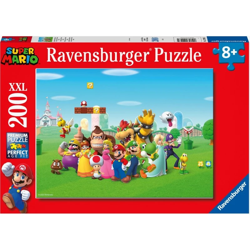 Ravensburger Super Mario Abenteuer Puzzle, 200 Teile XXL
