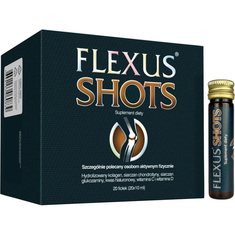 Flexus Shots, 20 Ampullen à 10 ml mit Kollagen, Vitamin C & D