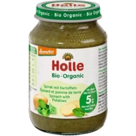 HOLLE Bio-Babyschale Spinat-Kartoffel 5m+, 190g