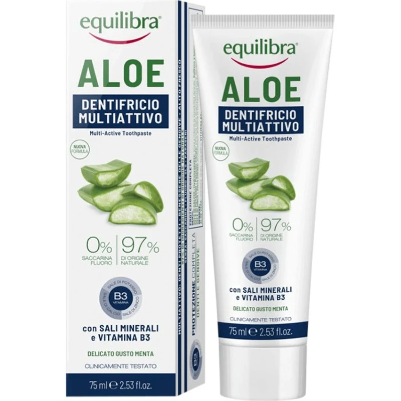 Equilibra Dreifachwirkung Zahngel mit Aloe Vera, 75ml
